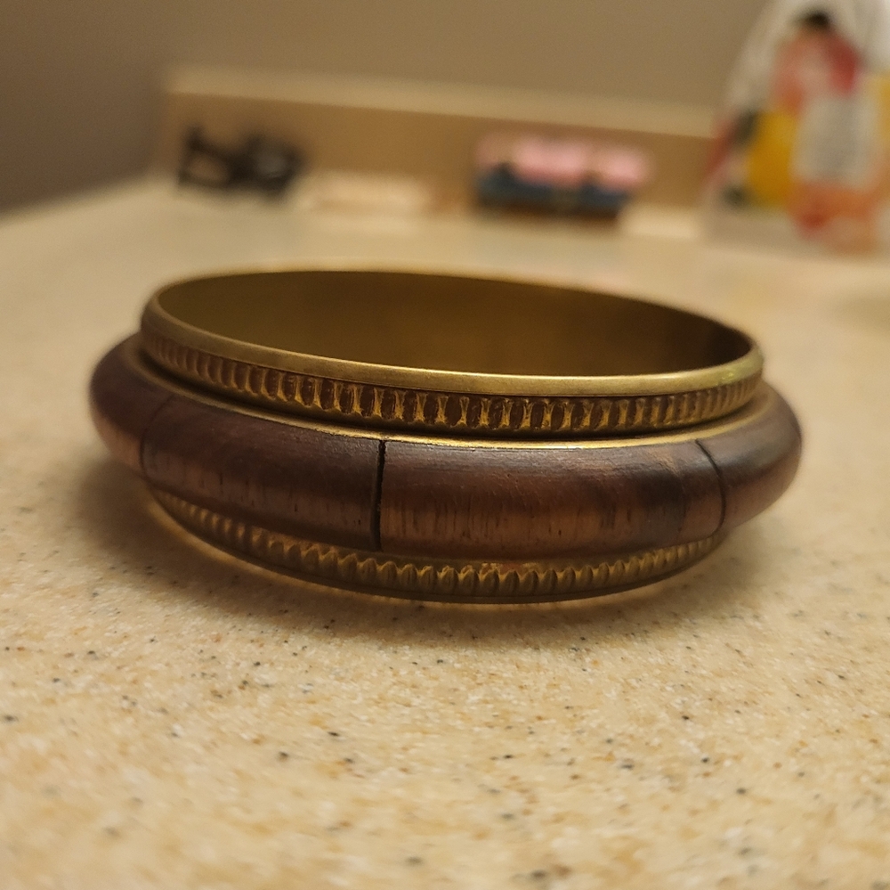 Brass & Wooden bracelet